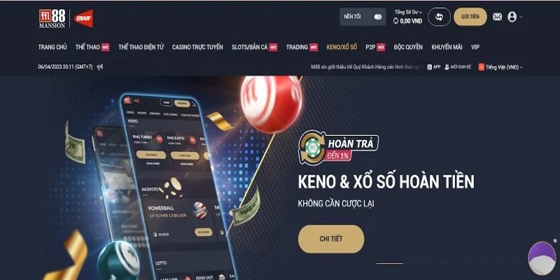 Keno và Xổ Số với cơ hội trúng thưởng cực cao